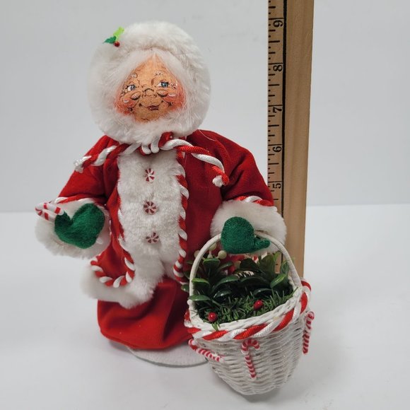 Annalee Mobilitee 2007 Peppermint Mrs Santa 9" Wired Collectible Doll - Picture 12 of 12
